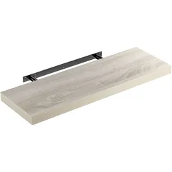 Wandregal Schweberegal 70cm Eiche + Halterung