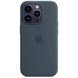 Apple Silikon Case mit MagSafe für iPhone 14 Pro sturmblau