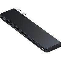 Satechi Pro Hub Slim Adapter, Midnight, 2x USB4 [Stecker] (ST-HUCPHSD)