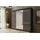 altdecor Schiebetürenschrank VESLI 250 x 215 x 61 cm Schwarz