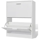vidaXL Schuhschrank 2 Schuhkippern