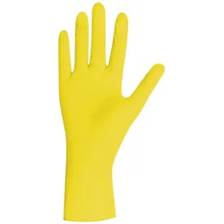 Herrmann Nitrilhandschuhe Gelb Gr. S  100 Stück  Latexfreie Einweghandschuhe in Spenderbox  Perfekt für Kosmetik & Lebensmittelhygiene