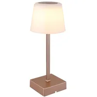 GLOBO Tischlampe Nachttischlampe Wohnzimmerlampe champagner Touchdimmer LED 25,5 cm