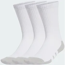 adidas Unisex ESSENTIALS CLIMACOOL Crew 3PP, White/Grey Two, 40-42