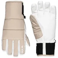 Bula Fingerhandschuhe 'Piste' beige|ultraweiß L