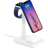 TwelveSouth Twelve South HiRise 3 three-in-one wireless charger für iPhone, Watch und Bluetooth Ohrhörer | Weiß