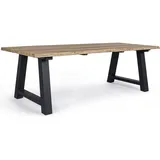 BIZZOTTO Rolland Gartentisch 240 x 100 x 77 cm Anthrazit/Braun