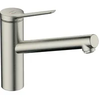 Hansgrohe Zesis M33 Einhebel-Küchenarmatur ComfortZone 150, CoolStart, wassersparend, 1 Strahlart , Chrom, Ausladung 220 mm, Edelstahl-Optik