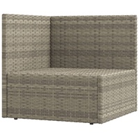 vidaXL 7-tlg Garten-Lounge-Set mit Kissen Grau Poly Rattan Modell 34