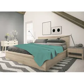 Setex "Waffeldecke", blau Petrol B:75cm L:120cm, Baumwolle, Wohndecken, Wohndecke, aus Waffelpiqué, auch als Tagesdecke geeignet, Kuscheldecke