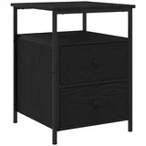 vidaXL Nachttisch Mit Schubladen Schwarze Eiche 44 X 45 X 60 Cm Vidaxl