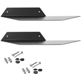 SOTech Wandregal 35 x 13 x 4 cm Schwarz