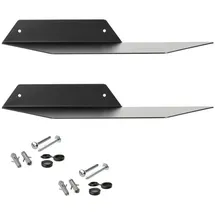 SOTech Wandregal 35 x 13 x 4 cm Schwarz