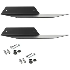 SOTech Wandregal 35 x 13 x 4 cm Schwarz
