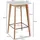 Wohnling Bartisch 60 x 110 x 60 cm Weiß/Eiche