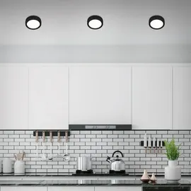 Brilo LED Deckenleuchte 12 cm schwarz