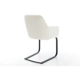 DeLife Freischwinger flach Schwarz Taschenfederkern