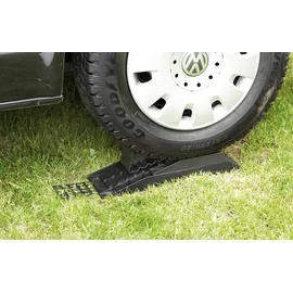 Froli Wohnwagen-Set Auffahrkeile 18 x 9,5 x 50 cm Schwarz