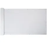 Estexo Balkonverkleidung 90 x 600 cm Weiß Kunststoff