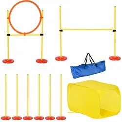PawHut Agility Ausrüstung, gelb, für Hunde