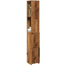 vidaXL Badezimmerschrank Altholz-Optik 25 x 25 x 170 cm Braun Holz