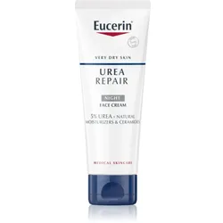 Eucerin UreaRepair Night Cream Nachtcreme für Gesicht, Hals und Dekolleté ohne Parfümierung 50 ml