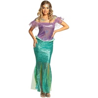 Boland - Kostüm Mermaid Princess, langes Kleid, für Damen, Meerjungfrau, Nixe, Unterwasserwelt, Verkleidung, Mottoparty, Karneval