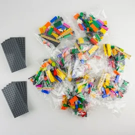 LEGO Serious Play Bausteine 10 Packs + Bauplatten 8x16 10 St. dunkelgrau
