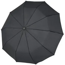 doppler Fiber Magic Taschenschirm 35 cm stars black-grey Schwarz Herren 