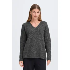 Oxmo V-Ausschnitt-Pullover Grau S