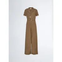 Liu Jo Jumpsuit - Leinenkleid mit Gürtel - DRESS grün 38