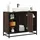 vidaXL Waschbeckenunterschrank Braun Eichen-Optik 80x33x60 cm