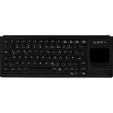 Cherry Active Key kompakte Tastatur mit Touchpad, schwarz, PS/2, DE (AK-4400-GP-B/GE)