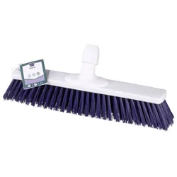 METRO Professional Bodenbürste, Polypropylen / Polyester, 40 x 7.5 x 15 cm, nach HACCP-Standards, weiß / blau