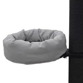 aktiv kat - Liegeebene mit Kuschelrand und Nano-Bezug Ø 45 cm - Hellgrau