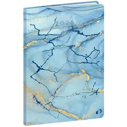 QUO VADIS Kalender Geschäft 10x15cm 13 Monaten Hipsy marble 2026