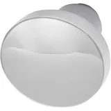 grundmann Knopfdrückerlochteil Flachform Aluminium poliert