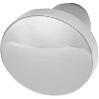 grundmann Knopfdrückerlochteil Flachform Aluminium poliert