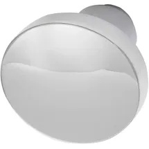 grundmann Knopfdrückerlochteil Flachform Aluminium poliert