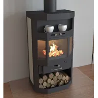 VICTORIA Kaminofen Victoria Taro, schwarz, dauerbrandfähig – 10kW