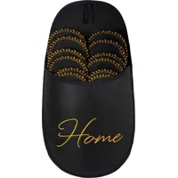 ONVAYA ONVAYA® ABS Gästepantoffel | Home schwarz-gold | 6er Set | Antirutsch Sohle | Hausschuhe | Filzpantoffel | Gr. 36-45 Gästehausschuhe