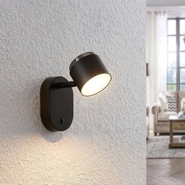 LINDBY Marrie LED-Spot mit Schalter, schwarz
