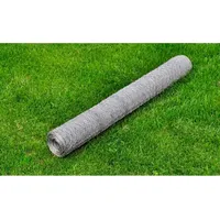 vidaXL Maschendraht Verzinkter Stahl 25×0,5 m Silbern