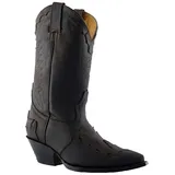 Grinders Mühlen Arizona HI Unisex Braun Leder Kubanischen Western Cowboy TanzstiefelMit Absatz 42 - 42 EU