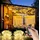 Lunartec Lichtervorhang LED 3x3 m warmweiß