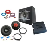 DSX JBL Set für BMW Mini R50 R53 Lautsprecher Subwoofer Verstärker Kabel Auto-Lautsprecher (1455 W) schwarz
