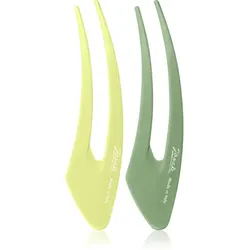 Janeke Hair Clip Haarspangen Green 2x15 cm