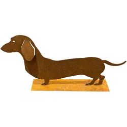 Rost Deko Dackel Waldemar - Edle Handwerkskunst für Haus und Garten