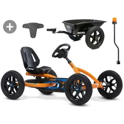 BERG Buddy B-Orange 2.0 Kommunal mit Anhänger, Rundumlicht und Soundbox