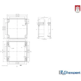 BOXEXPERT Alster 180x180x100mm